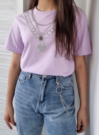 T-shirt CATENE lila