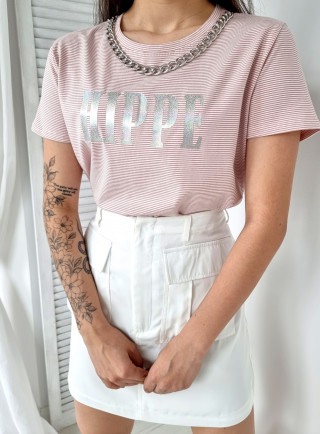 T-shirt holo HIPPE różowy