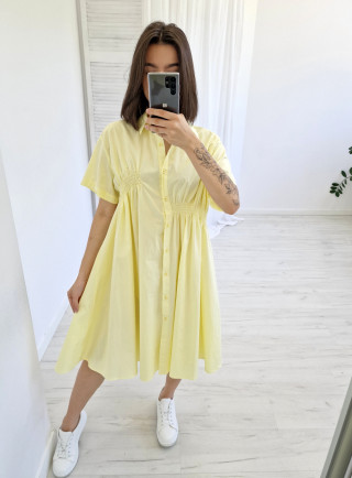 Sukienka koszulowa OLENA żółta