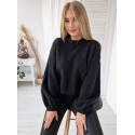Sweter z dodatkiem wełny SESI czarny