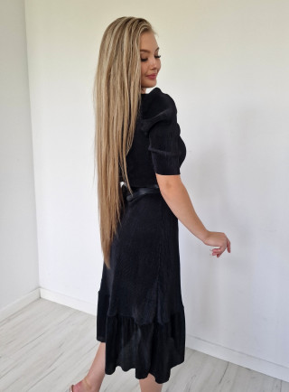 Sukienka plisy LIRIA czarna