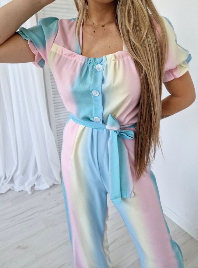 Kombinezon long RAINBOW zielony